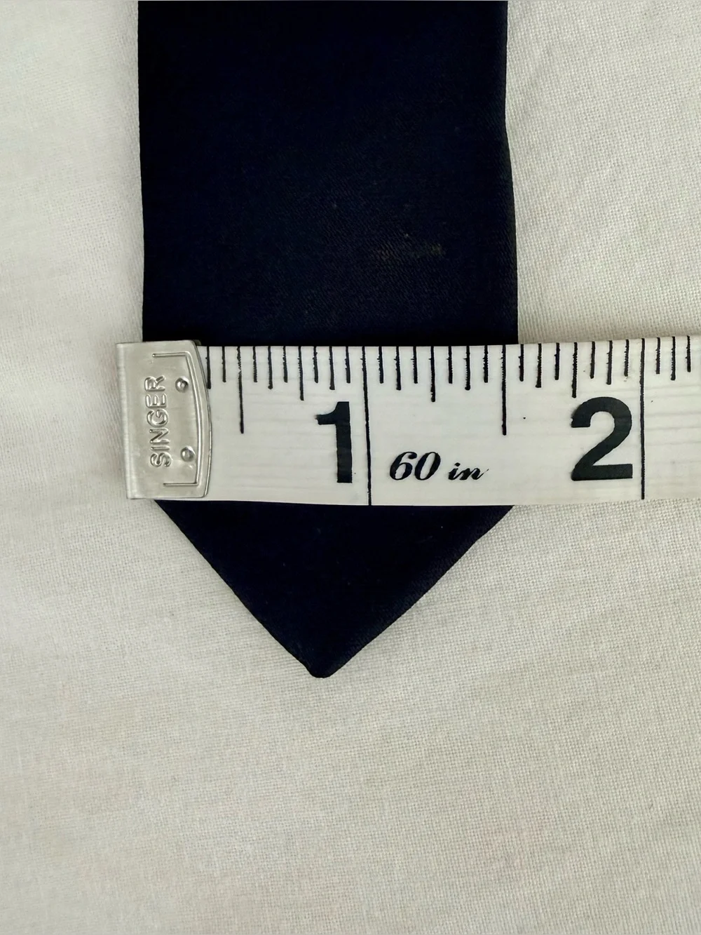 K Alexander Black Skinny Necktie 1.5” Wide 58.5” Long Indie Formal